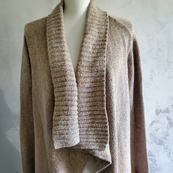 Cabi Oatmeal Duster Chunky Collar Cardigan  Med size - Picture 7 of 11